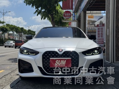 正22年出廠420I COUPE⭕全車消光白貼膜⭕小改款尾燈⭕原鈑件✅黃金眼大燈✅水晶排檔桿✅5AU輔助✅外觀空力套件✅