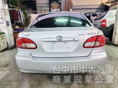 2004 年 豐田 Altis 1800cc G版 ，不敗神車，天窗，恆溫， 黑內裝，車況超級好，可直接環島。
