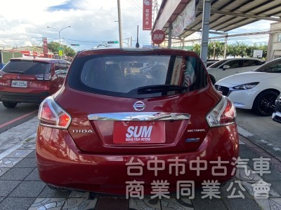 2014年 Nissan Tiida 5D Turbo 1.6 原鈑件 恆溫 I-key 導航 社會新鮮人優質的代步首選