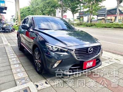 2016年 MAZDA  CX-3  2.0 SKY-G 頂級型 原鈑件 低里程 天窗 LED頭燈 都會型質感跨界小休旅