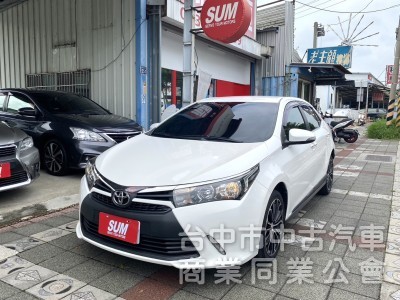 2016年 TOYOTA Altis X 1.8 經典版 Safety+ 恆溫  I-Key  定速 實用 帥氣 兼具 