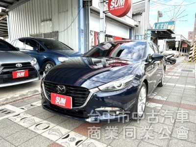 2019年 Mazda 3 5D 2.0 尊榮安全版 原鈑件 ACC跟車 恆溫 電動座椅 魂動美型設計 年輕人的愛款