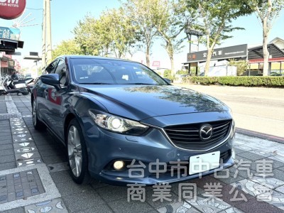 2015年式 Mazda 6 2.2 頂級柴油旗艦版 原鈑件 雙區恆溫 電動椅 天窗 I-Key 日本進口豪華大型房車
