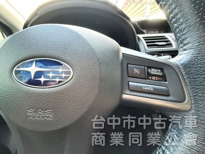 2016年 Subaru lmpreza 1.6 i-S 恆溫 4WD I-Key 定速 循跡防滑 日系舒適安全掀背神車