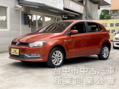 2015 Volkswagen Polo 1.6 HL　原鈑件/原廠保養/實用代步小車/棕色
