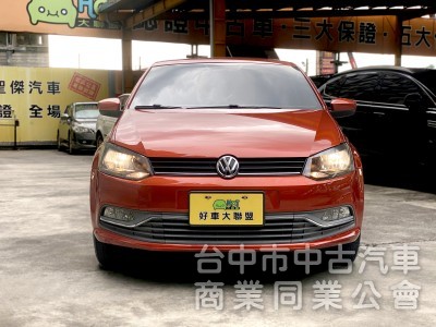 2015 Volkswagen Polo 1.6 HL　原鈑件/原廠保養/實用代步小車/棕色