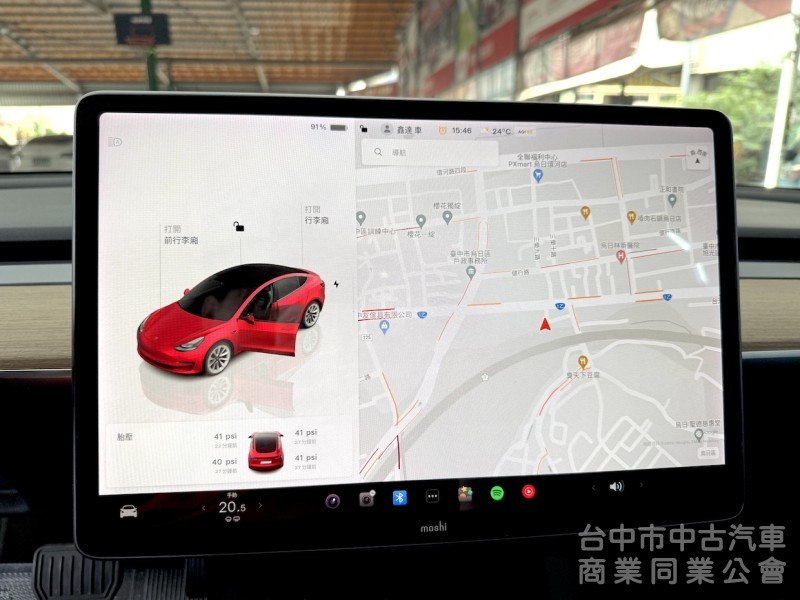 新達汽車 2022年 TESLA Model 3 LR 後座觸控螢幕 可全貸 長旅程版