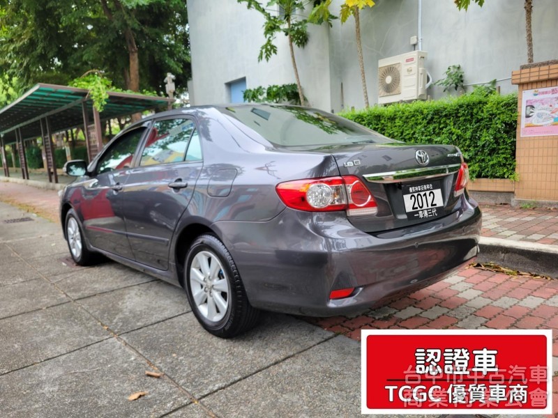 2012豐田Altis 嚴選優質， 歡迎看車比較，保固認證