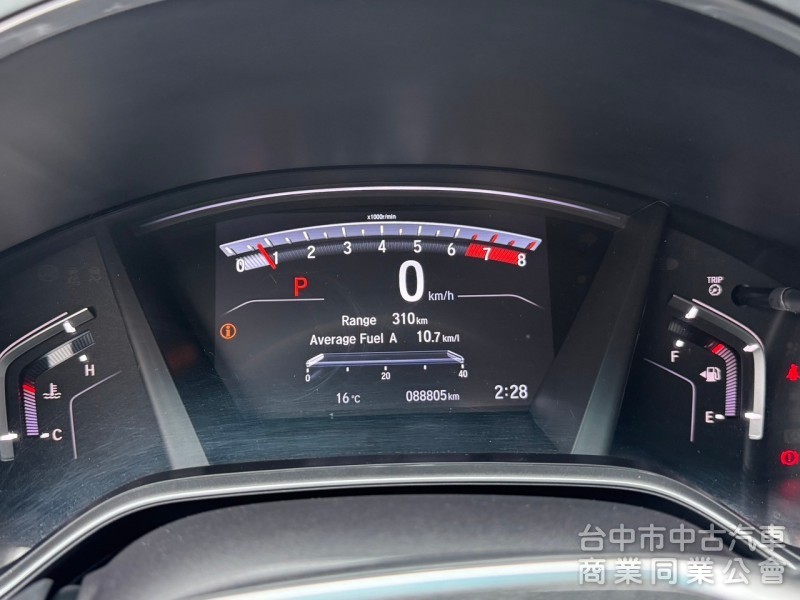 2019 CRV 1.5 VTi-S 跑八萬 原鈑件