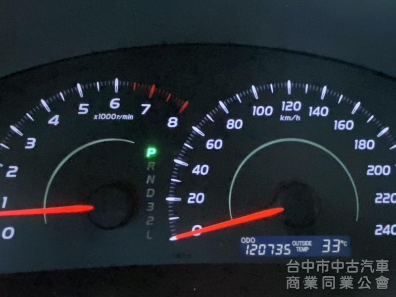 2007年 Toyota  Camry  2.0  E版 里程少 黑內裝 HID頭燈 雙區恆溫 妥善率高的國民家庭房車