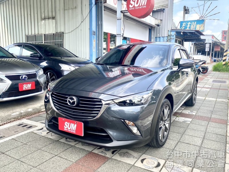 2016年 MAZDA  CX-3  2.0 SKY-G 頂級型 原鈑件 低里程 天窗 LED頭燈 都會型質感跨界小休旅