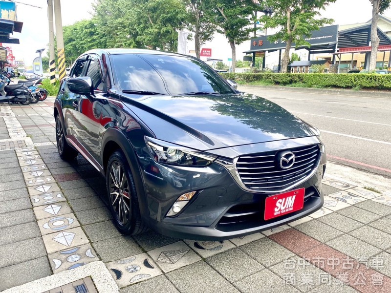 2016年 MAZDA  CX-3  2.0 SKY-G 頂級型 原鈑件 低里程 天窗 LED頭燈 都會型質感跨界小休旅