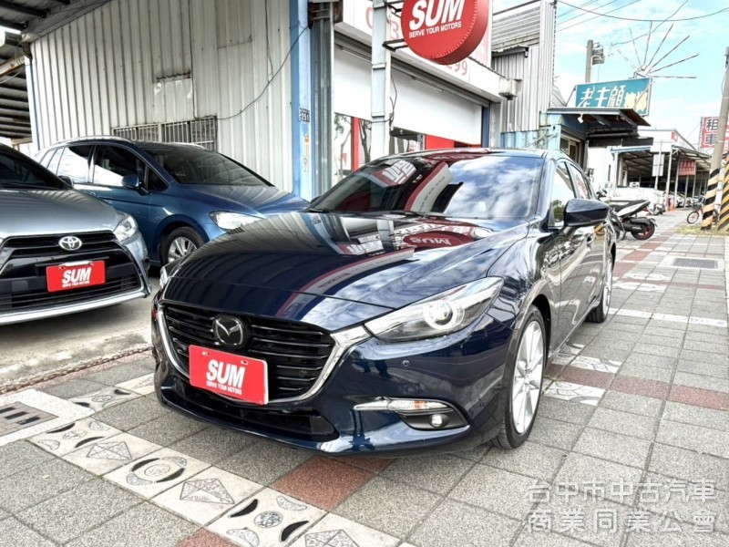 2019年 Mazda 3 5D 2.0 尊榮安全版 原鈑件 ACC跟車 恆溫 電動座椅 魂動美型設計 年輕人的愛款