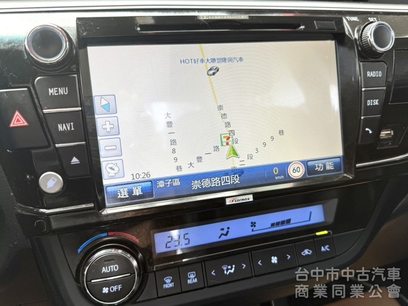 2015年 Toyota Altis 1.8 經典版 原鈑件 只跑7萬 恆溫 定速 升級9吋安卓機及配件 通勤族代步首選