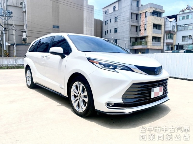 和泰總代理 全新第四代 SIENNA Hybrid 鉑金版 冷熱通風座椅 HUD抬頭顯示 全速域自動跟車